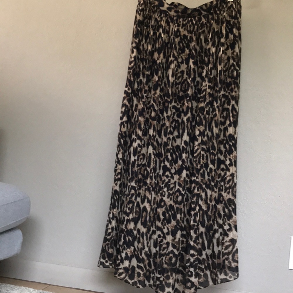 Daniel Rainn maxi leopard skirt